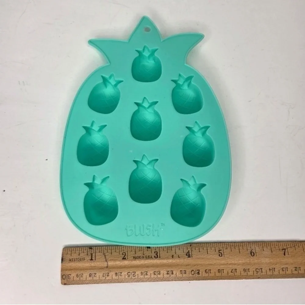 Pineapple Silicone Candy Mold Ice Cube Soap Tray Crafting Summer Fruit Cocktails